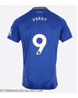 Leicester City Jamie Vardy #9 Maglia Gara Casa Repliche 2024-25 Maniche Corte